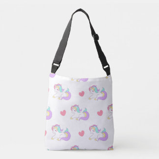 Sac Ajustable Unicornes et Coeurs Motif Cute Pastel