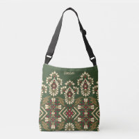 Unique Oriental Antique Tapis Vert Kilim Personnal