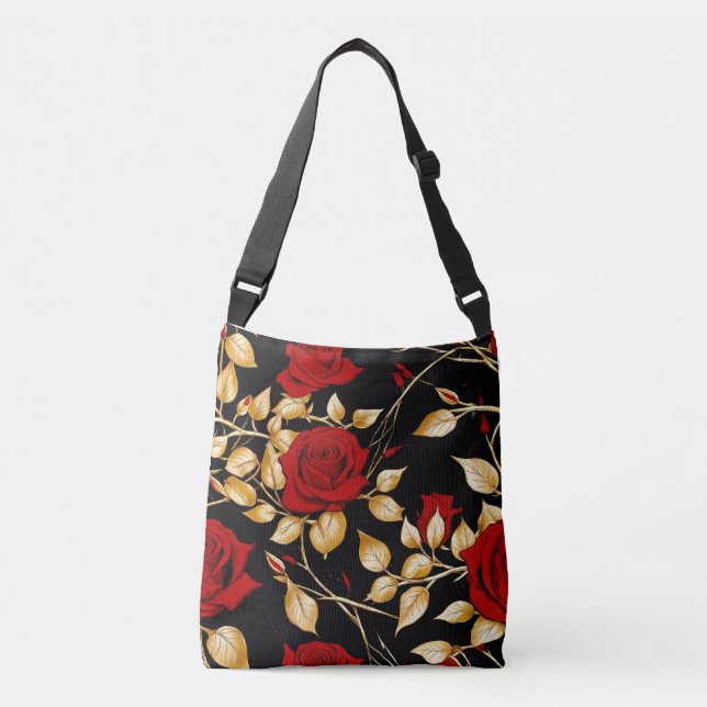 Sac Ajustable Unique Red Roses Fourre-tout (Devant)