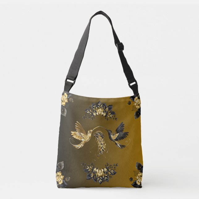 Sac Ajustable Unisson Éthéré Orné Or Nature (Devant)