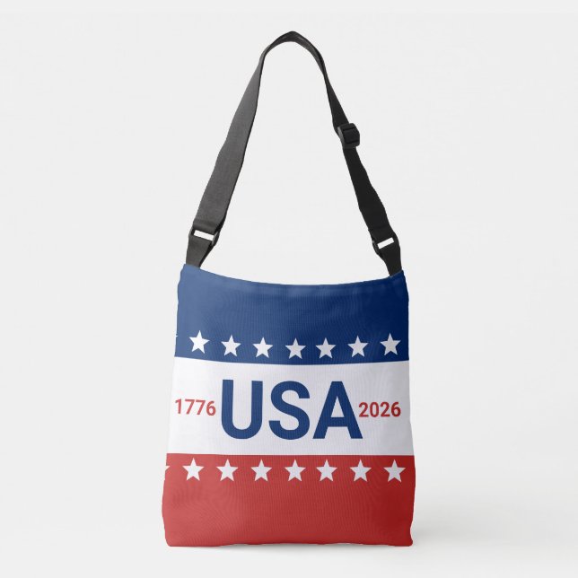 Sac Ajustable USA 1776 2026 250e anniversaire Rouge Blanc Bleu (Devant)