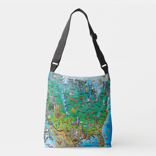 Sac Ajustable USA Fun Map (Devant)