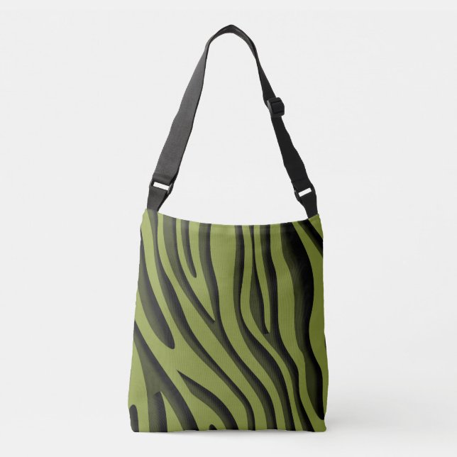 Sac Ajustable Vague 3D Zebra Soft Vert Luxe (Devant)