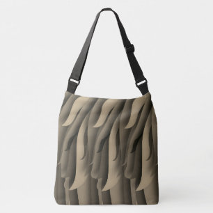 Sac Ajustable Vague d'art moderne brun et beige