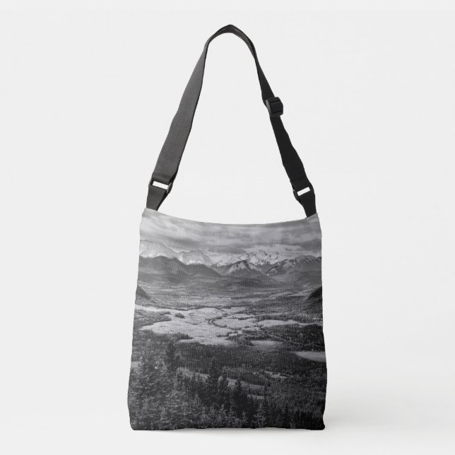 Sac Ajustable Vallée de montagne monochrome Nature  (Devant)