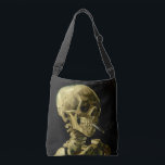 Sac Ajustable Van Gogh Fumer du squelette<br><div class="desc">Sac de carrosserie avec peinture à l’huile de Vincent van Gogh Crâne d’un squelette avec cigarette brûlante (1885-1886). Un grand cadeau pour les amateurs de post-impressionnisme et d'art hollandais !</div>