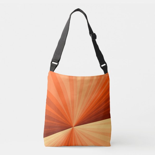 Sac Ajustable Vanille rouge orange Abstraite moderne Fractale gr (Devant)