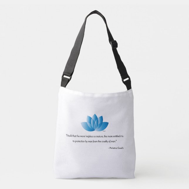 Sac Ajustable Vegan, Veganism, Citation Mahatma Gandhi (Devant)