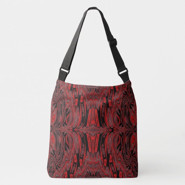 SAC AJUSTABLE VELVET ROUGE BUTTERFET (Devant)