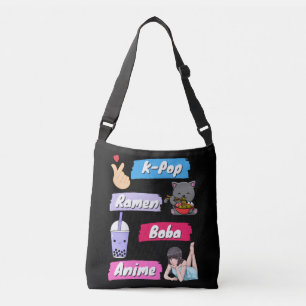 Sac Ajustable Ventilateur de culture K-Pop, Ramen, Boba et Anime