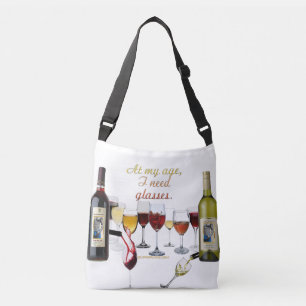Sac Ajustable Verres à vin SlipperyJoe's jeu de mots coquin roug