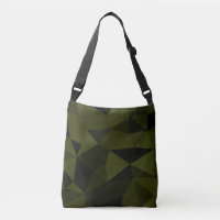 Vert foncé de l'armée noir motif de maille géométr