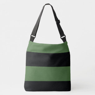 Sac Ajustable Vert foncé et noir Simple Extra Wide Stripes