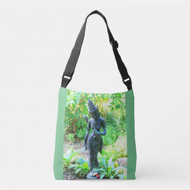 Sac Ajustable vert indou de divinité de jardin (Devant)