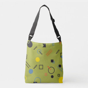 Sac Ajustable Vert, moderne, cool, tendance, urbain, Memphis mot