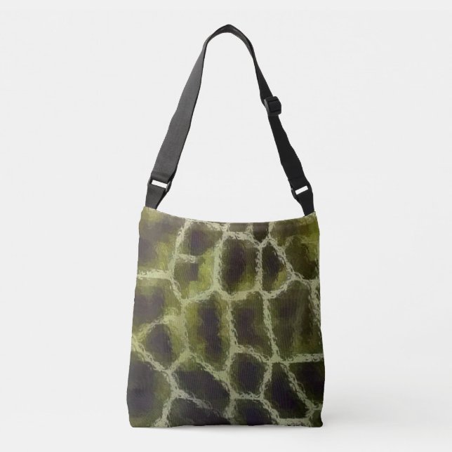 Sac Ajustable Vert olive poster de animal (Devant)