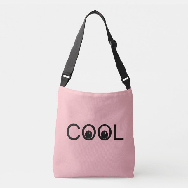 Sac Ajustable Vibes sympas cool sur fond rose clair (Devant)