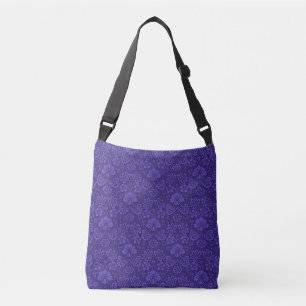 Sac Ajustable Vintage Indigo Damask Paisley Floral