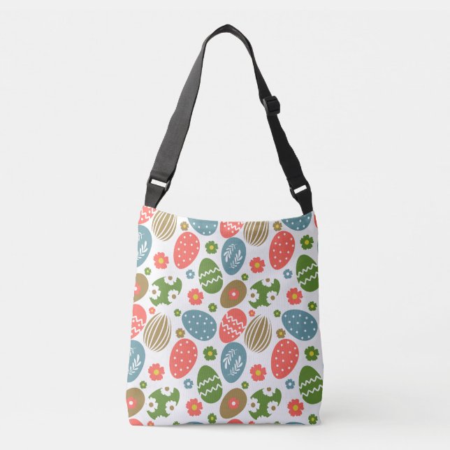 Sac Ajustable Vintage Joyeuses fleurs de Pâques (Devant)