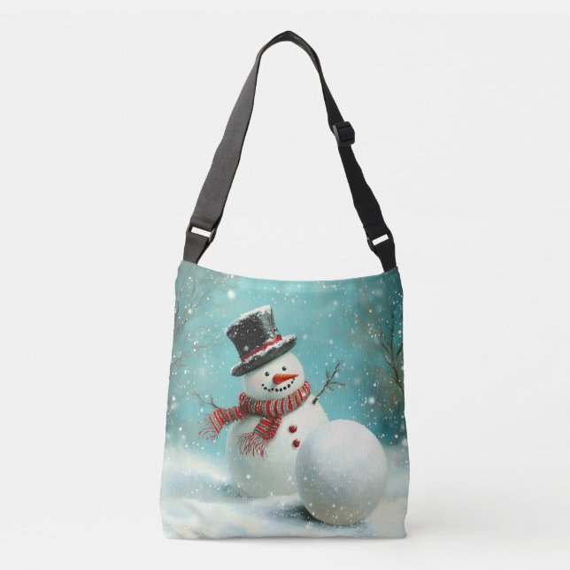 Sac Ajustable Vintage Whimsical Winter Snowman Joie (Devant)