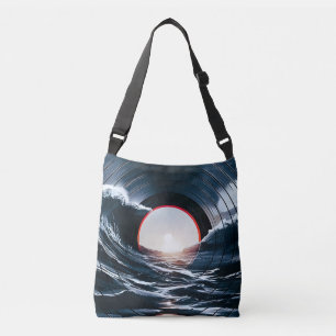 Sac Ajustable Vinyle Vintage Surf Vague Océan Musique Rétro