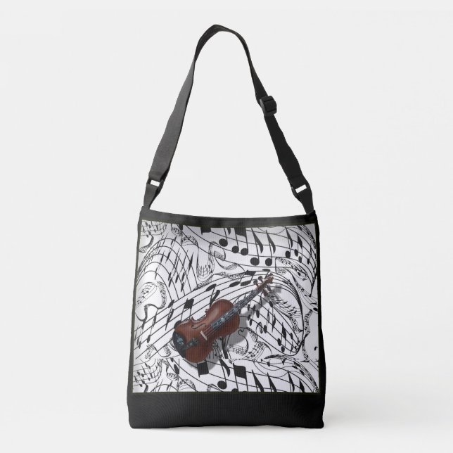 SAC AJUSTABLE VIOLIN SUR LES NOTES DE MUSIQUE (Dos)
