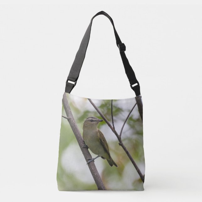 Sac Ajustable Vireo aux yeux rouges, oiseau de l'Alberta (Devant)