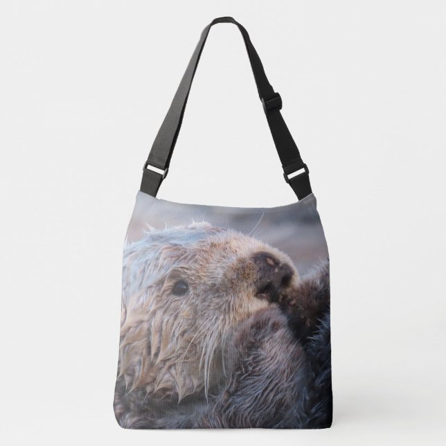 Sac Ajustable Visage de loutre de mer mignon (Devant)