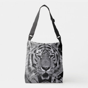 Sac Ajustable Visage noir et blanc de tigre