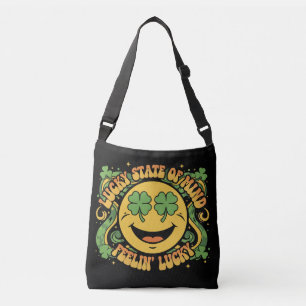 Sac Ajustable Visage Souriant Rétro de la Fête de la Saint-Patri
