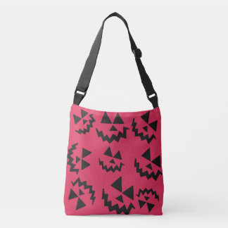 Sac Ajustable Visages de lanterne rose et noir Jack o’