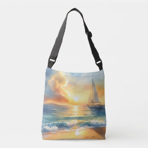 Sac Ajustable Voilier Sunset Ocean Watercouleurs