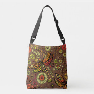 Sac Ajustable Voler, voler libellule sur la cannelle brun