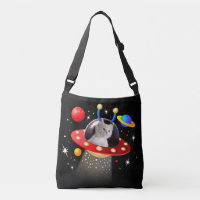 Votre chat dans un vaisseau spatial Alien UFO Sci