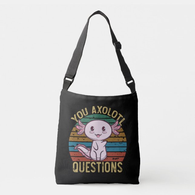 Sac Ajustable Vous Axolotl Questions Retro 90s Drôle Axolotl (Devant)