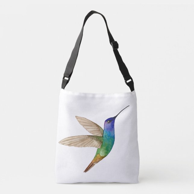 Sac Ajustable Watercolor Golden-tailed Sapphire Hummingbird (Dos)