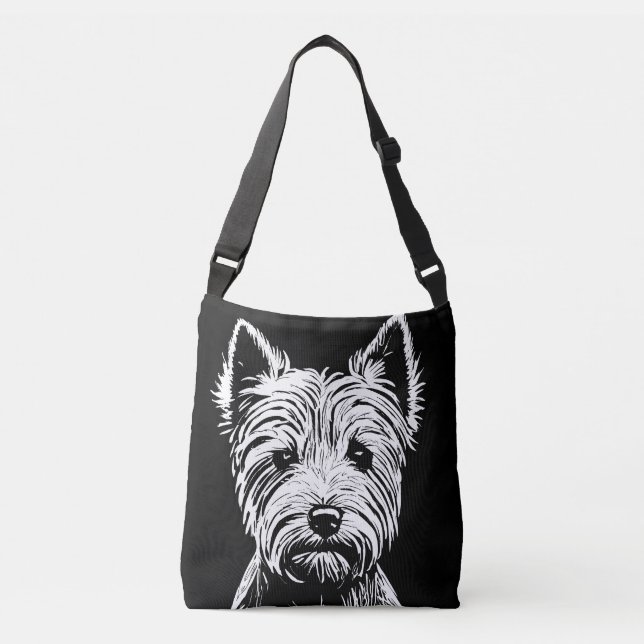 Sac Ajustable Westie Puppy Portrait (Devant)