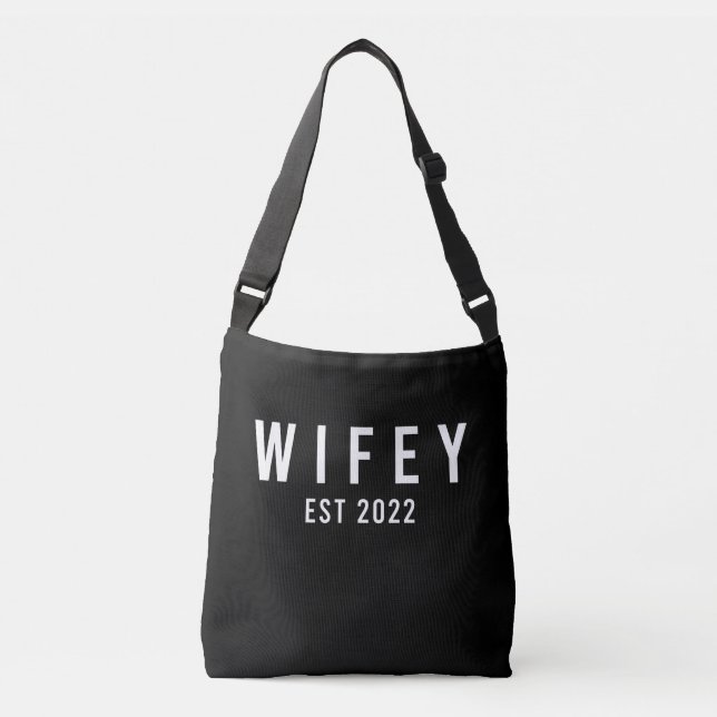 Sac Ajustable Wifey Est 2022 Bride To Be Bachelorette Party (Devant)