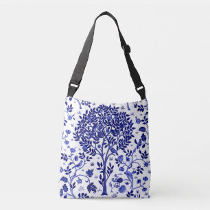 Sac Ajustable William Morris Arbre de vie, bleu et blanc de Coba