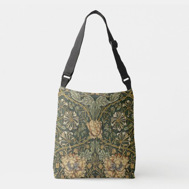 Sac Ajustable William Morris Honeysuckle Vert Floral (Devant)
