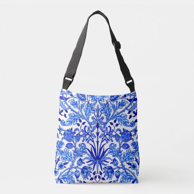 Sac Ajustable William Morris Hyacinth Imprimer, Cobalt bleu et b (Devant)