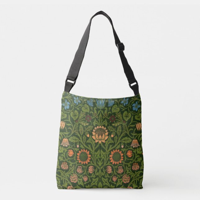 Sac Ajustable William Morris Violet et Columbine Art Rug (Devant)
