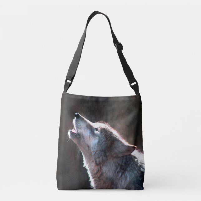 Sac Ajustable Wolf Howling Loup solitaire (Dos)