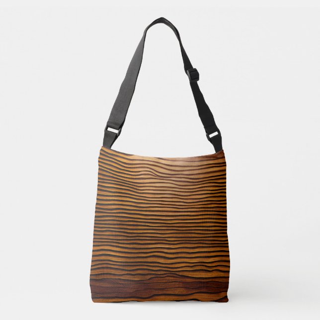 Sac Ajustable Woody Waves of Wonder - Élégant grain de bois mode (Devant)