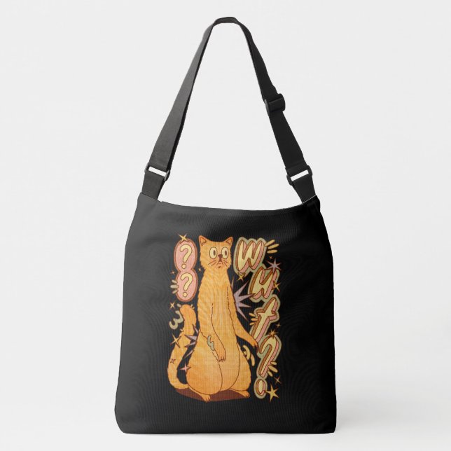 Sac Ajustable Wut ? / Illustration d'un chat orange (Devant)