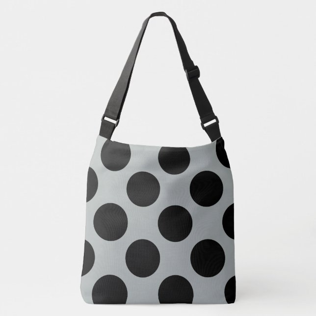 Sac Ajustable XL Pois Black Storm Grey tendance (Devant)