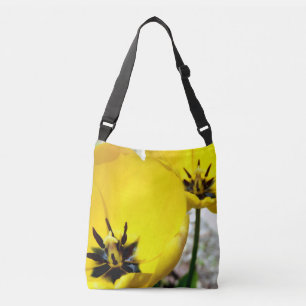 Sac Ajustable Yellow Tulip All Over Print Cross Body Bag