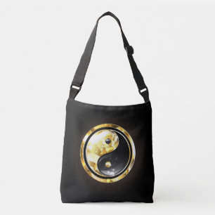 Sac Ajustable Yin Yang or sur noir