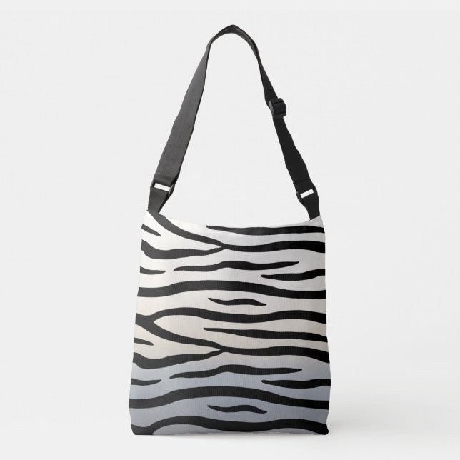 Sac Ajustable Zebra Stripes Exotic Poster de animal (Devant)