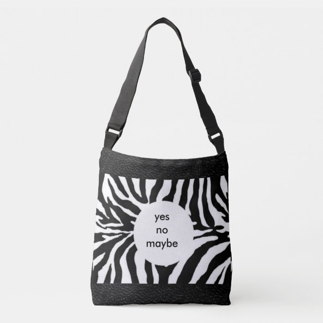 Sac Ajustable Zèbre AMUSANT avec imitation cuir tout-imprimé (Devant)